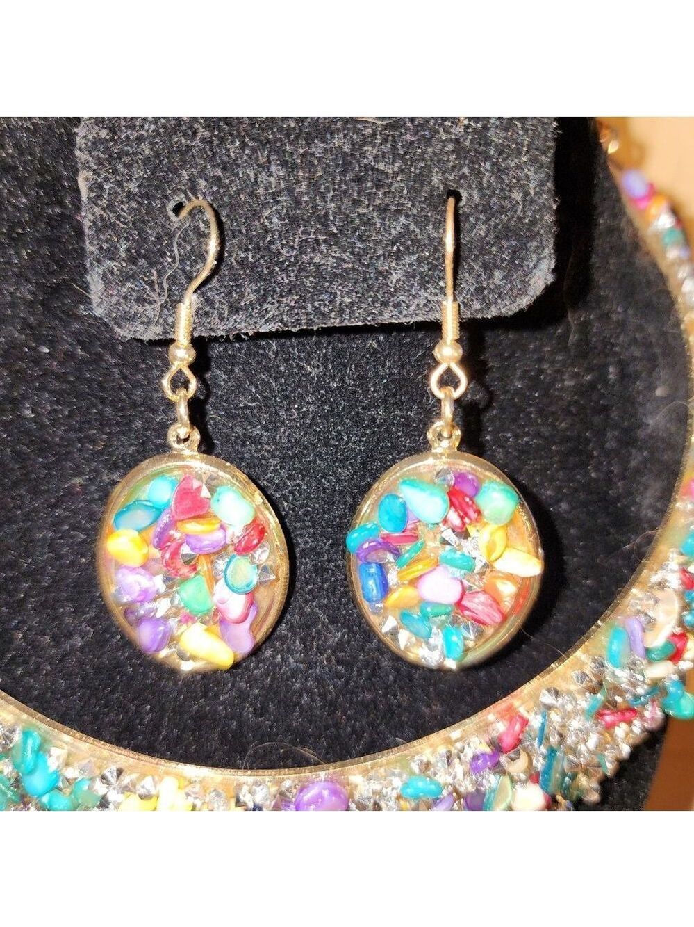 Colorful Gemstone Jewelry Set NWOT - Picture 4 of 7